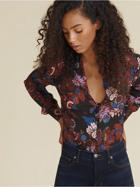 Veronica Beard Tops - Veronica Beard Angelica Blouse Black Multi